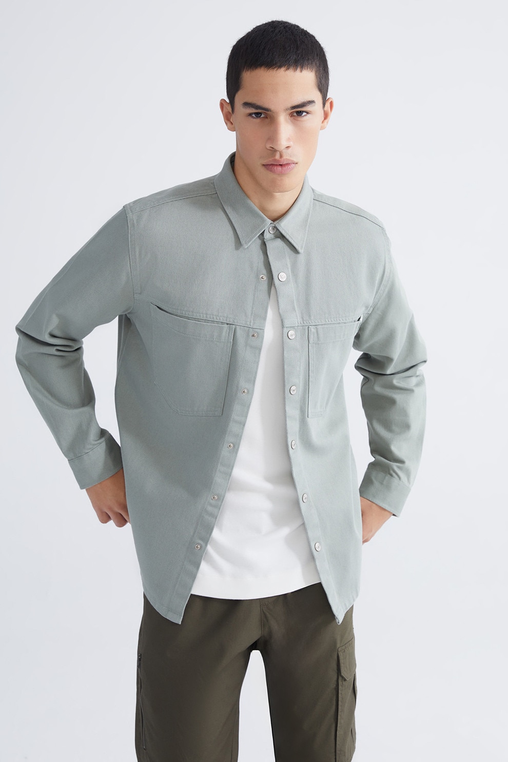 LC WAIKIKI, Camasa regular-fit, Gri, M