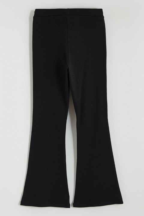 LC WAIKIKI, Pantaloni evazati din amestec de bumbac, Negru, 122-128 CM