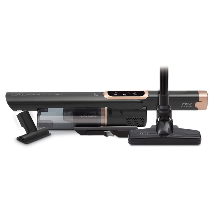 Aspirator de mana G7 14.8V, 2200mAh, Slim 4in1, Matura de mana si Stick, Motor BLDC de 200 W, Autonomie: 35 minute, Capacitate: 500 ml si filtru HEPA detasabil si lavabil