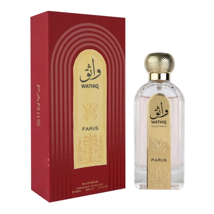 Apa de Parfum Fariis Wathiq, Unisex, 100 ml