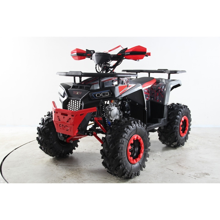 ATV Upbeat 125cc, 1 cilindru, 4 timpi, rosu, 1 loc, jante 8"