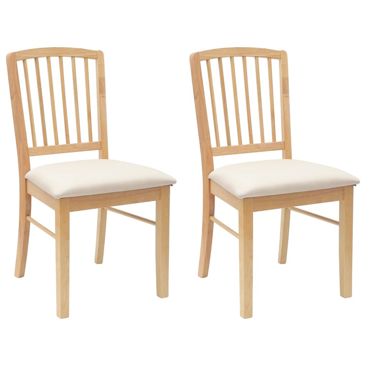 Обедени столове 2 pcs vidaXL, Естествен 50 x 52, 5 x 91 см