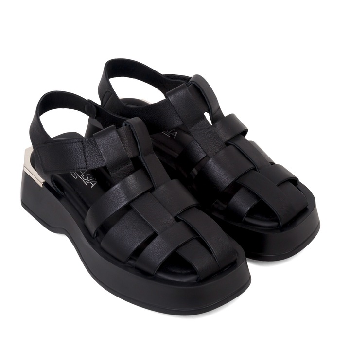 Sandale VERA - piele naturala neagra - 38