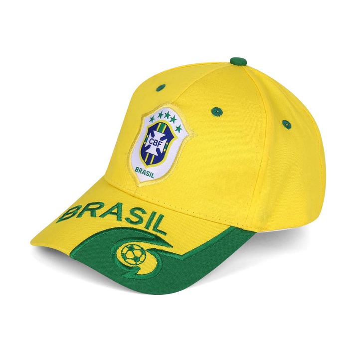 Sapca baseball ajustabila, Brazilia, material poliester, design clasic, culoare multicolor