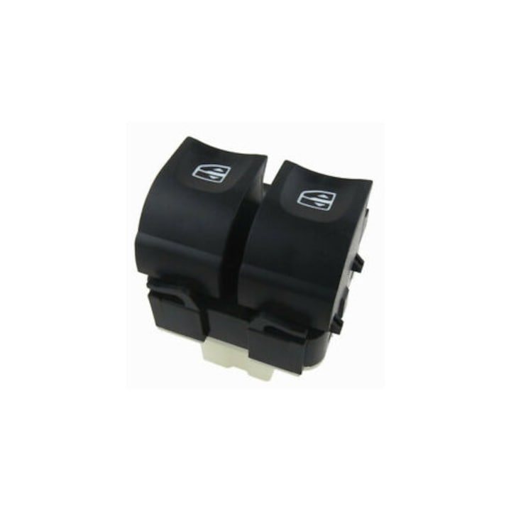 Buton geam electric stanga sofer, mufa alba, compatibil Dacia Duster 2010–2017, Dacia Logan II, Dacia Sandero II, Renault Captur, Renault Clio IV