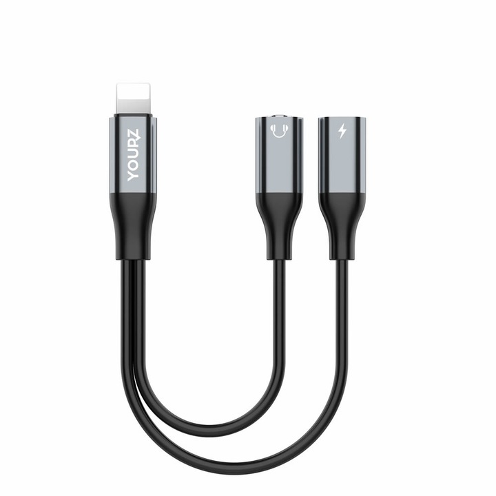 Преходник YOURZ MU4, iPhone към 3.5mm жак женски + iPhone женски