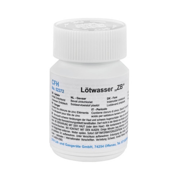 Solutie flux pentru lipire CFH LWZ372 100g, pentru tabla zincata