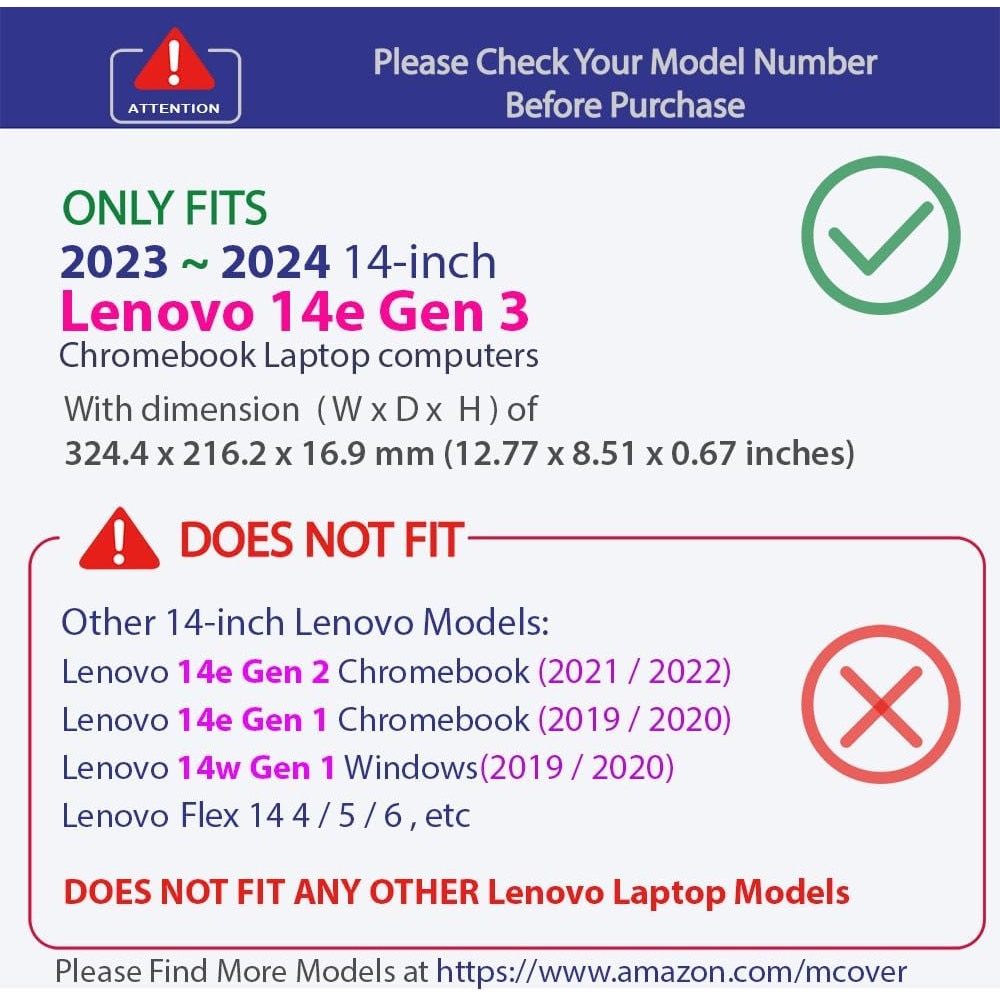 Carcasa Laptop Lenovo Chromebook 14 Gen 3 (2023–2024) 14 inch, Transparenta din Policarbonat, Ultra-Usoara