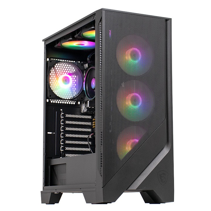 PC Gaming BALAUR Epic Esports Edition, AMD Ryzen 5 PRO 8600G 4.3GHz, 16GB DDR5, 1TB SSD, RTX 5060 8GB GDDR7, Iluminare RGB