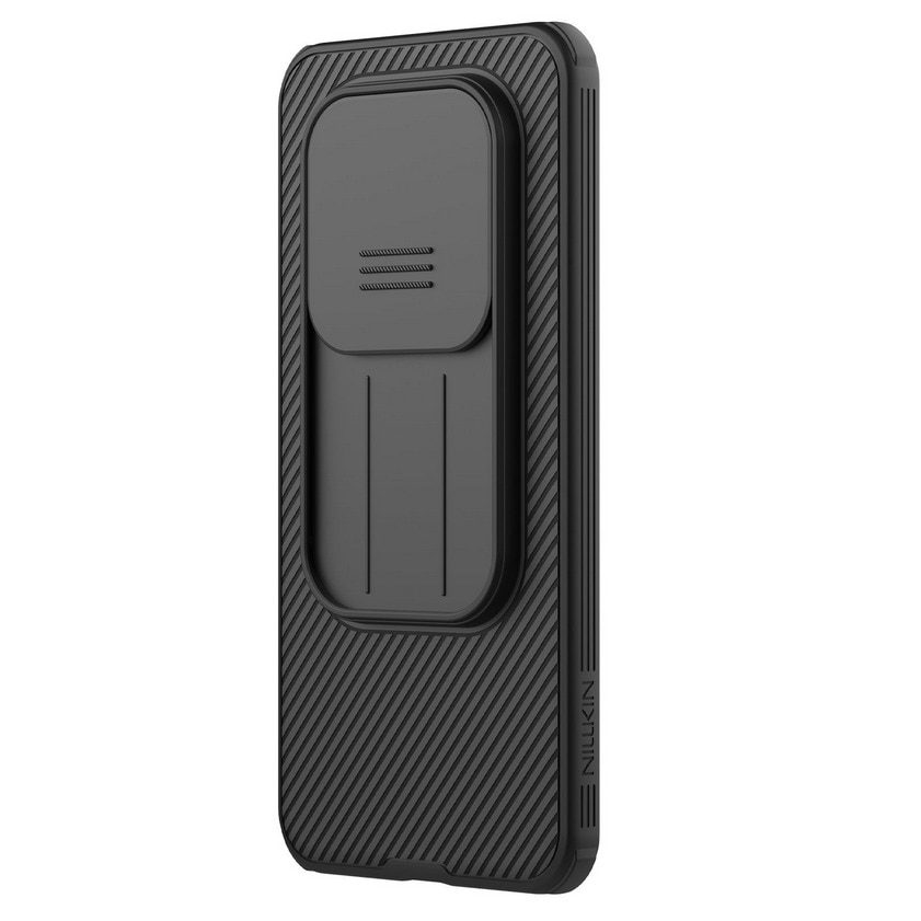 Husa de telefon compatibila cu Xiaomi Redmi Note 15 Pro+ Plus 5G - Nillkin, cu protectie glisanta pentru camera, neagra