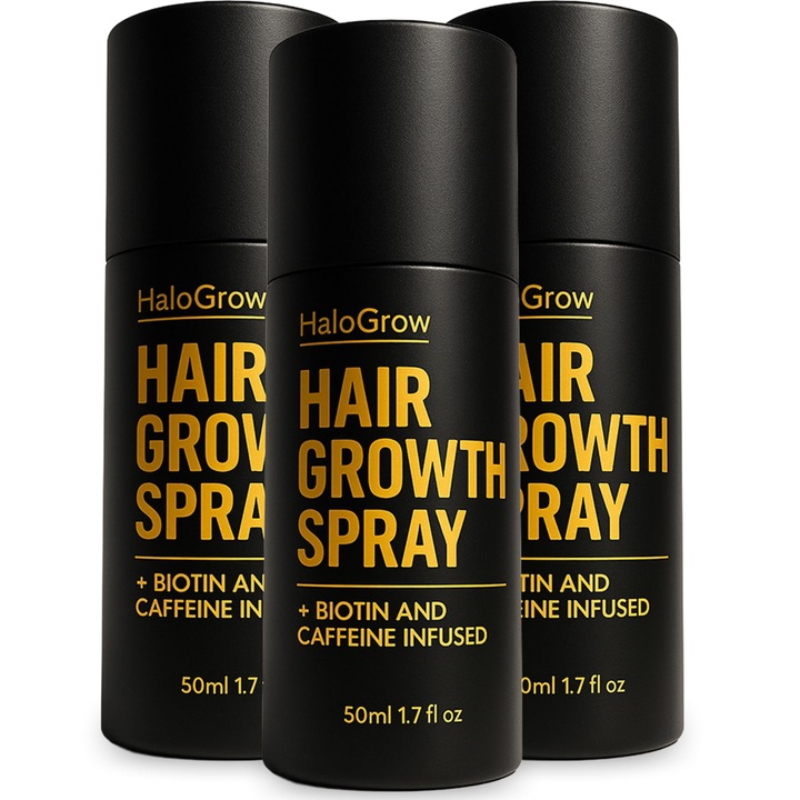 Spray ser pentru cresterea parului pentru femei si barbati, ser 3 buc
