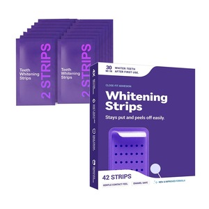 Benzi de albire a dintilor Purple - imbunatatesc aspectul dintilor, ingrijire zilnica, usor de utilizat in 30 de minute, confortabil de purtat