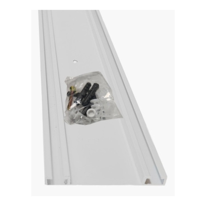 Sina Aluminiu STANDARD, 2-canale, alb, 200 cm