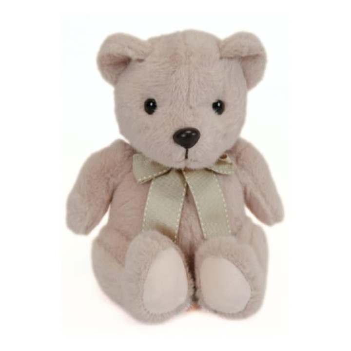 Ursulet de plus, Adorabil, pentru botez, mov prafuit, 20 cm