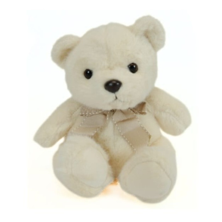 Ursulet de plus, Adorabil, pentru botez, crem, 20 cm
