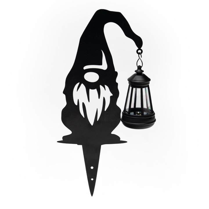 Meven 35 cm LED kerti napelemes leszúrható GNOM lámpa