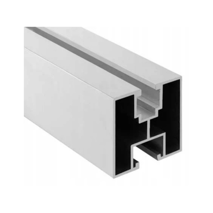 Profil aluminiu, sina suport panouri fotovoltaice, 40x40mmx2, 5 m