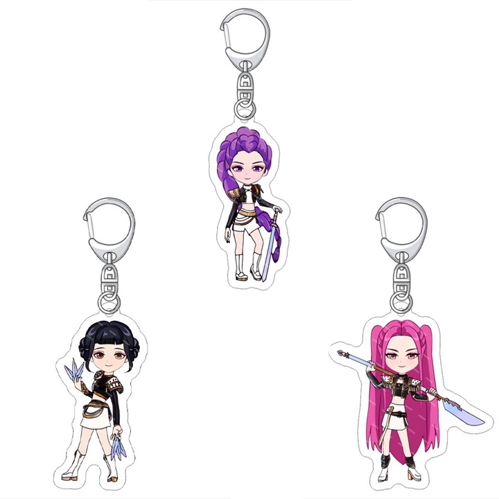 3 darabos kulcstartó szett, Zimilo, Boszorkányvadászat, ideális hátizsák kiegészítőkhöz, miniatűr, ünnepi ajándék