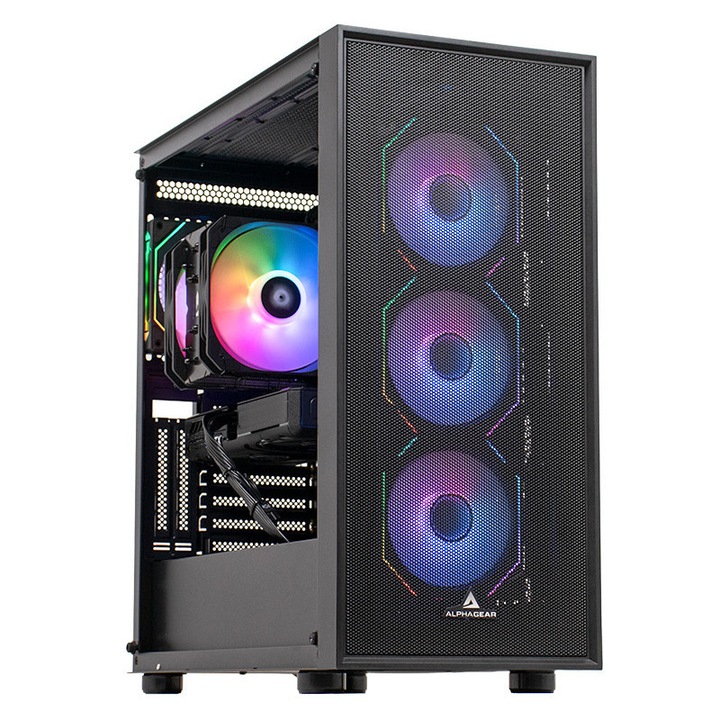 Desktop PC PC Garage, AMD Ryzen 5 7500X3D, 32GB, 1TB SSD, RX 9060 XT, Iluminare RGB