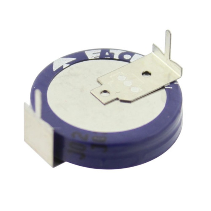 Supercondensator, 1.5F, 5.5V DC, EATON ELECTRIC, KR-5R5H155-R, T130344