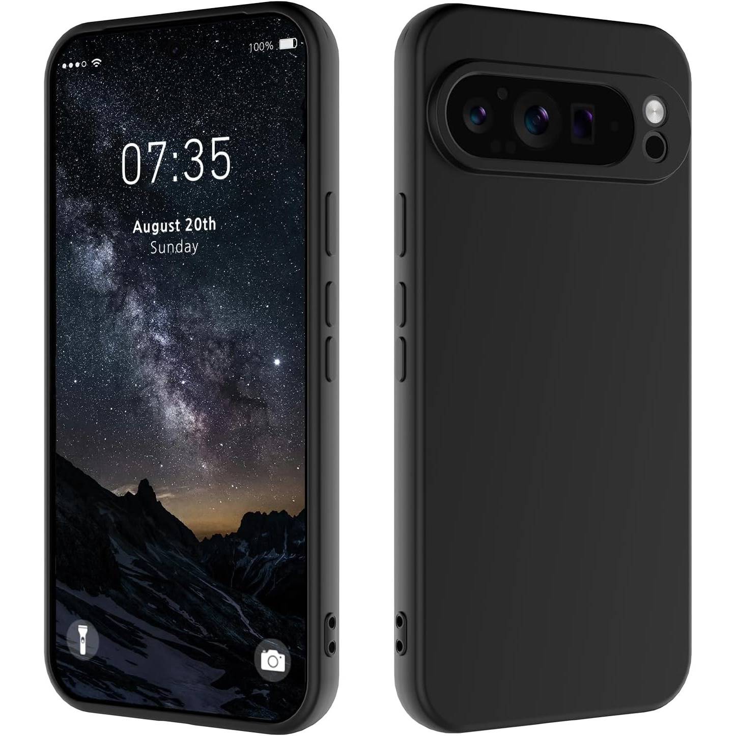 Husa Upzz® Ultra Slim New Compatibila Cu Google Pixel 10 PRO XL, Silicon Soft Slim Anti Amprente, Protectie La Camera, Negru