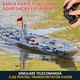 Baowor® Nava militara de razboi, Nava Militara cu telecomanda，Barca cu Telecomanda,16-inch,2 Motoare，Autonomie 60 Min，Potrivit pentru piscine si lacuri, Cadou pentru copii de 5 ani+，Jucarie Educativa Montessori, Gri