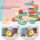 Baowor Montessori fürdőjátékok babáknak, gyerekeknek, 62 db-os, DIY vízi csúszdával, 2 gumikacsával, gyerek fürdőjátékok, vízi játékok fürdéshez, Montessori tevékenységi játék, intelligencia játék gyerekeknek, játékok, interaktív játék, oktatójáték