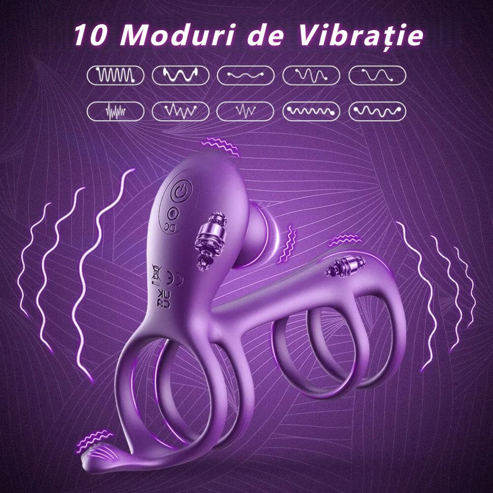 Inel Vibrator Morgana Violet Premium, Silicon Medical, 10 Moduri de Stimulare Duala, Reincarcabil USB, Rezistent la Apa - eMAG.ro Inel Vibrator Morgana Violet Premium, Silicon Medical, 10 Moduri de Stimulare Duala, Reincarcabil USB, Rezistent la Apa - eMAG.ro