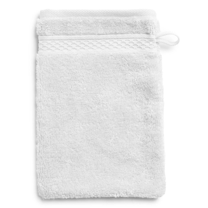 Prosop MOVE PURE LUXURY, 15x20cm, alb, bumbac egiptean