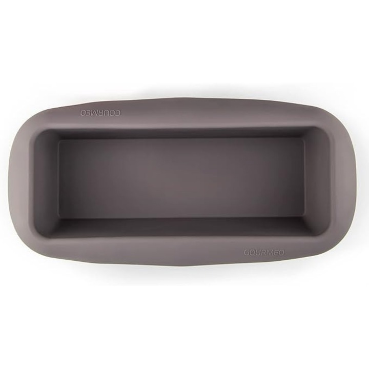 Forma de copt Gourmeo, din silicon, antiaderenta, 22 cm, pentru paine/parajituri, rezistenta la temperaturi −40°C pana la 230°C, compatibila masina de spalat vase, Gri