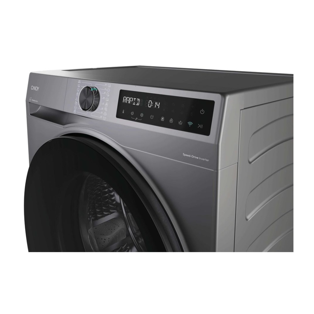 Masina de spalat rufe Candy BP 47SBL8G-S, Wi-Fi, ProActive Wash, Steam, Clean Shield, AI Silent motion, 7 kg, 1400 rpm, Clasa A, Gri inchis