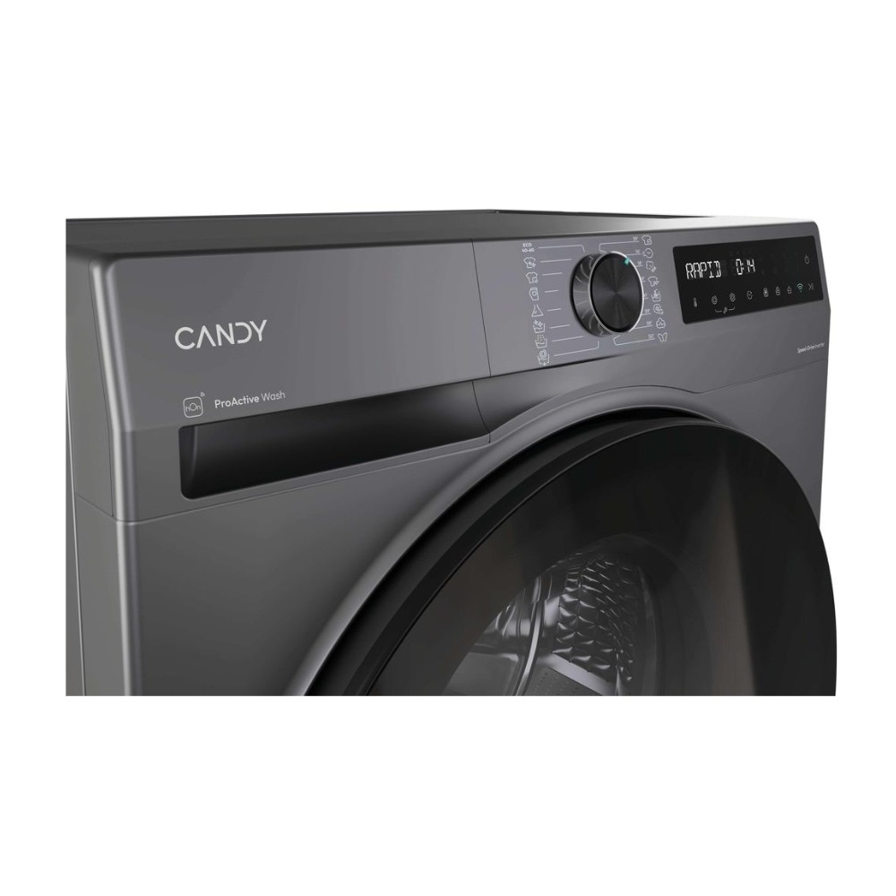 Masina de spalat rufe Candy BP 47SBL8G-S, Wi-Fi, ProActive Wash, Steam, Clean Shield, AI Silent motion, 7 kg, 1400 rpm, Clasa A, Gri inchis