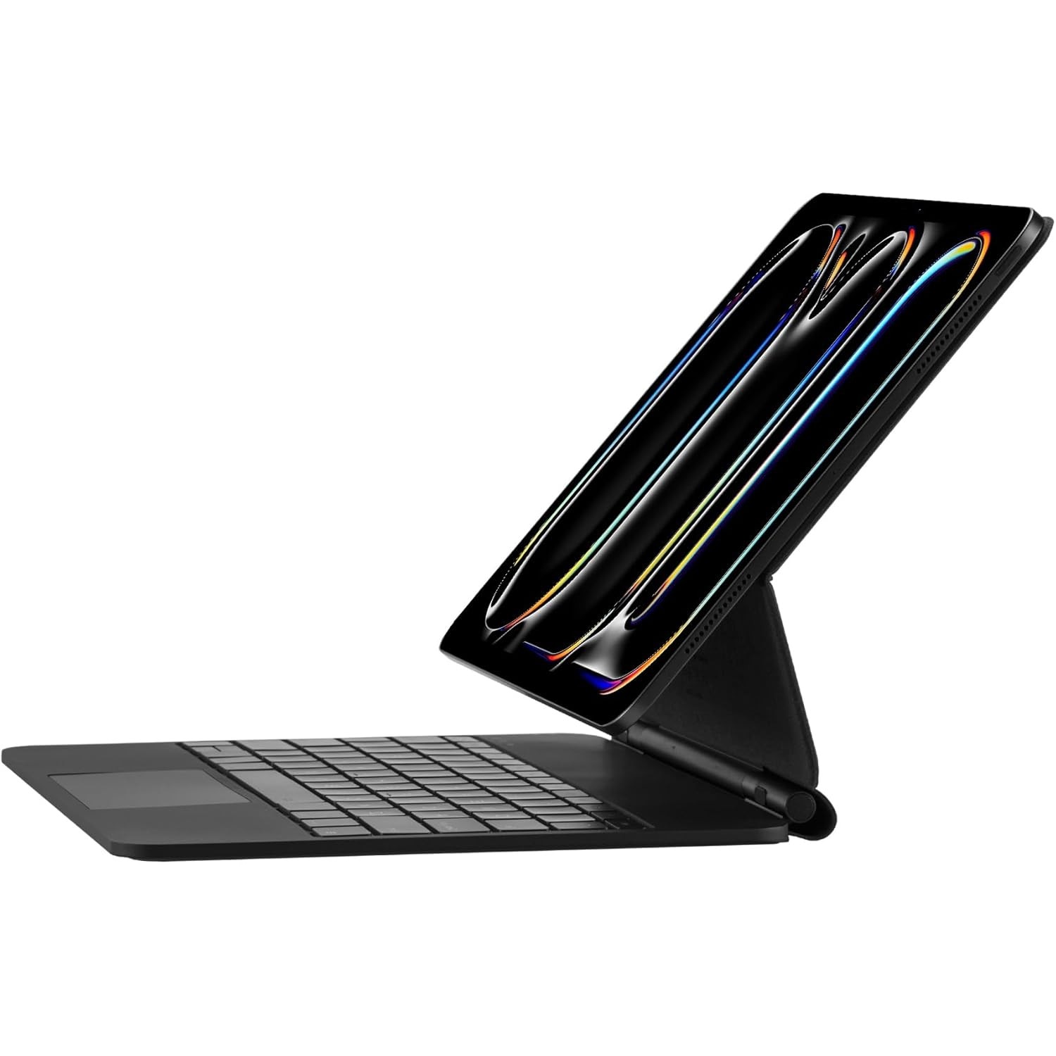 Husă cu tastatură Bluetooth pentru iPad Pro 11" 2024, iluminată, detașabilă, neagră