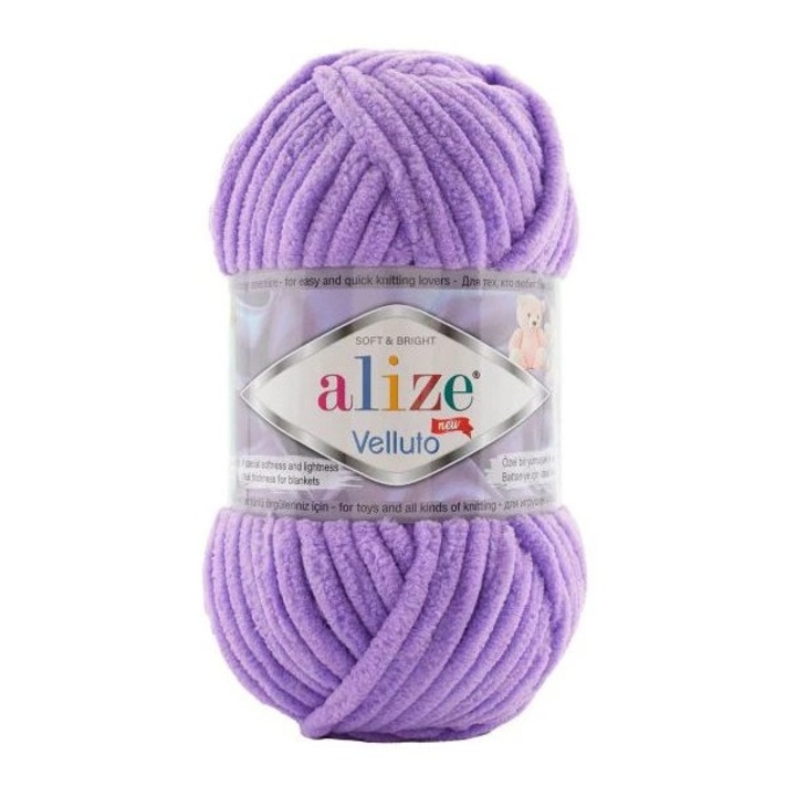 Fir Textil Alize Velluto 788, acril, mov, 100 g, 68 m