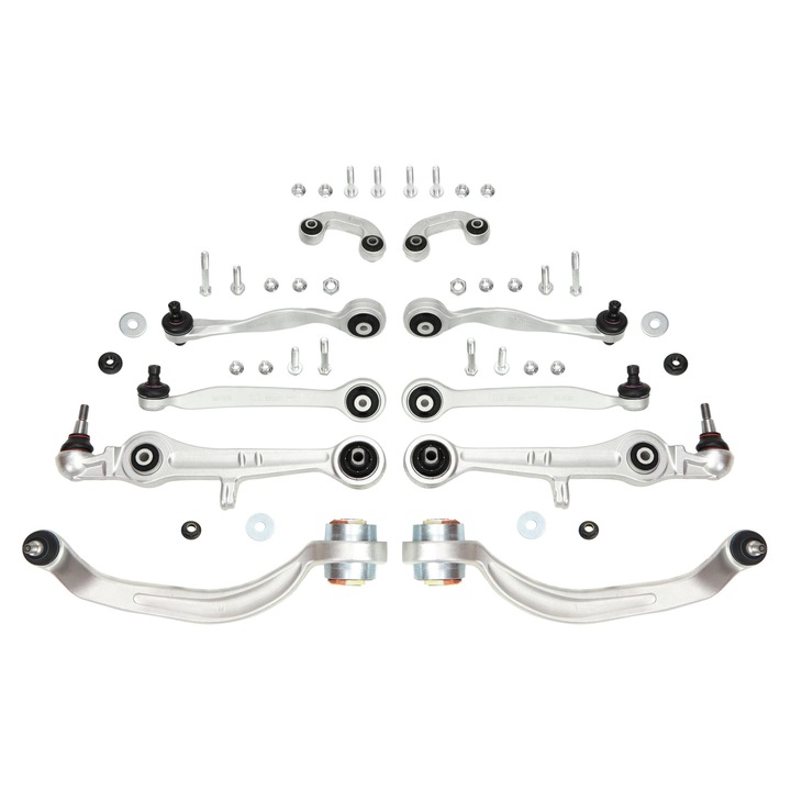 Első futómű lengőkar készlet, Master-Sport, Audi Allroad C5 (4BH), 8 darab, első