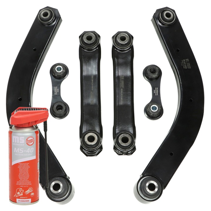 Master-Sport első lengőkar készlet, hátsó, 39394-PCS-MS, 234080-PCS-MS, 234750-PCS-MS, 2912002000, fekete