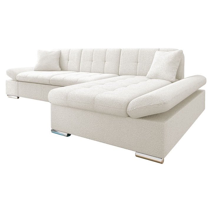 Coltar Magnir Premium Dreapta, MIRJAN 24, crema, 161x278x76 cm