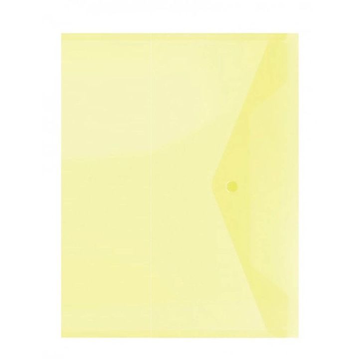 Casa Office Mapa A4 cu Capsa, Plastic Galben Transparent 100 microni