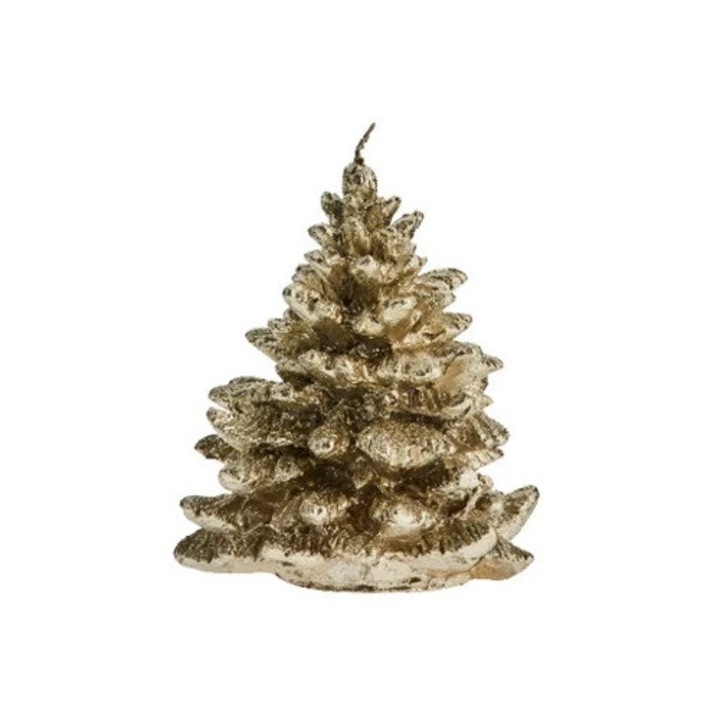 Lumanare decorativa LENE BJERRE TRELIA aurie, 14 ore, 9x10cm