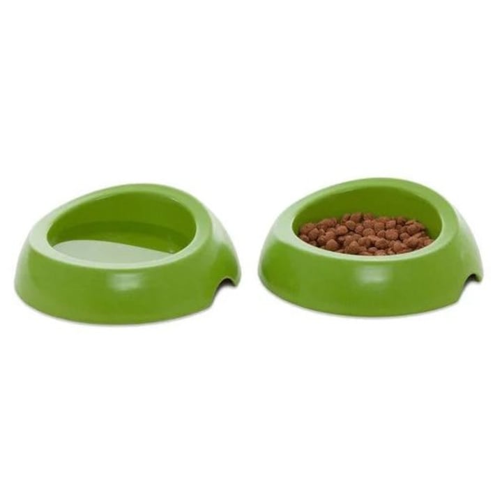 Zöld tál kutya- és macskaeledelhez, Biod Bowl 025 zöld, 17 x 17 x 4 cm, 245 ml