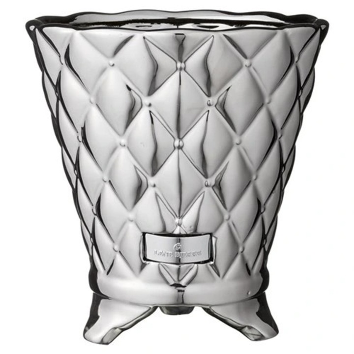 Ghiveci ceramic PRECIOUS LENE BJERRE 20 cm, argintiu, 17x20cm