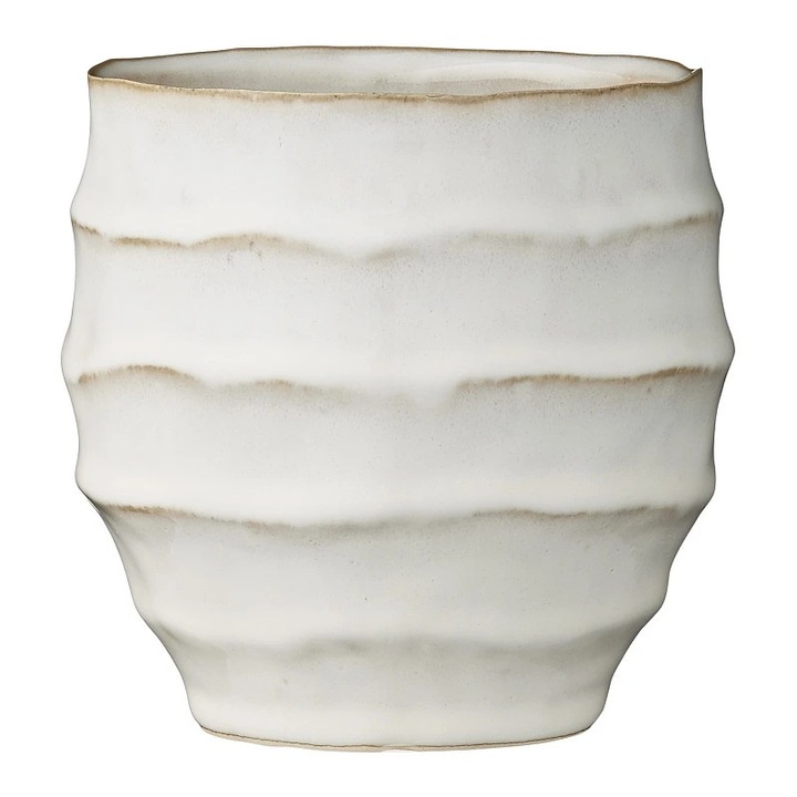 Ghiveci ceramic NAVINE LENE BJERRE alb 11,5x11,5cm