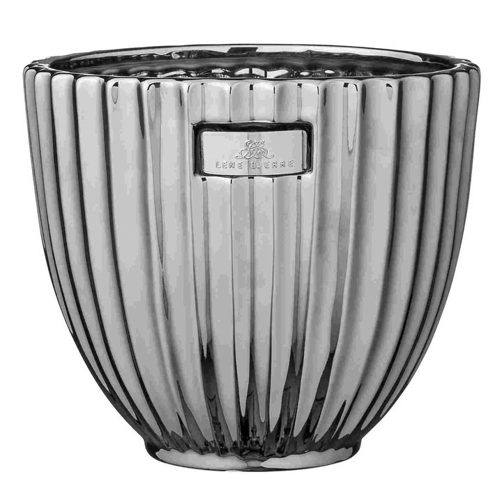 Ghiveci ceramic ROSALIE, LENE BJERRE, 16x18cm, argintiu