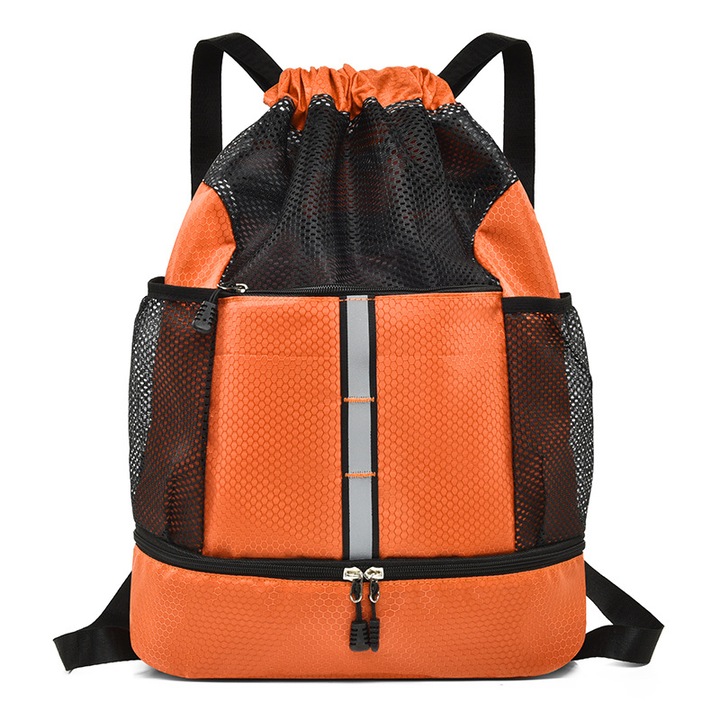 Rucsac sport UWOT, impermeabil, usor, portocaliu, 50x35x14 cm