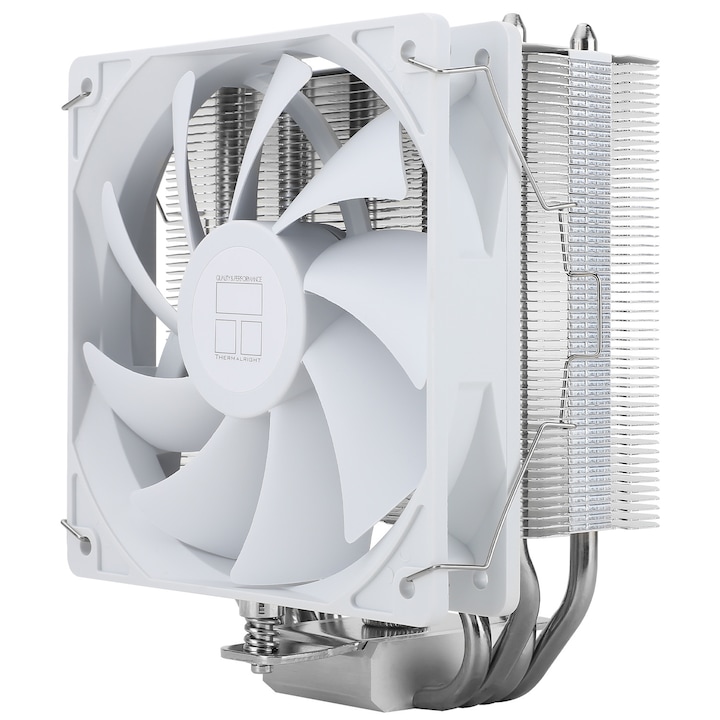 Cooler CPU Thermalright Assassin X 120 Refined SE WHITE, LGA1155, LGA1200, LGA1700, AM4/AM5, ventilator 120x120x25mm, rulment lichid, alb, (PWM): 4 pini