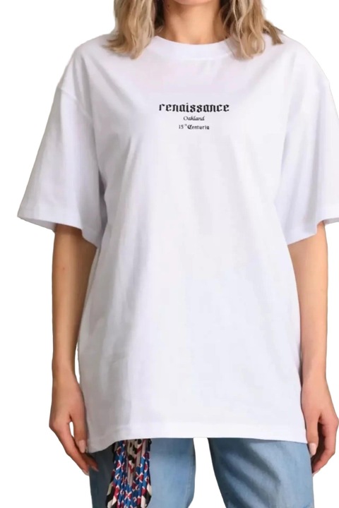 Tricou dama, JANES, bumbac/poliester/elastan, alb