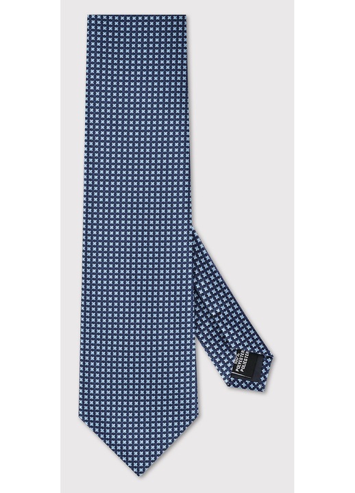 Мъжка вратовръзка Pako Lorente Изцяло декорирана с дребен десен Структурна За всеки повод Елегантна Синя