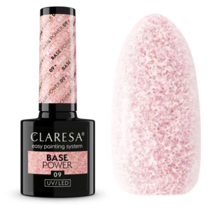 Oja Claresa Power Base 09, 5g, consistenta medie, fara acid
