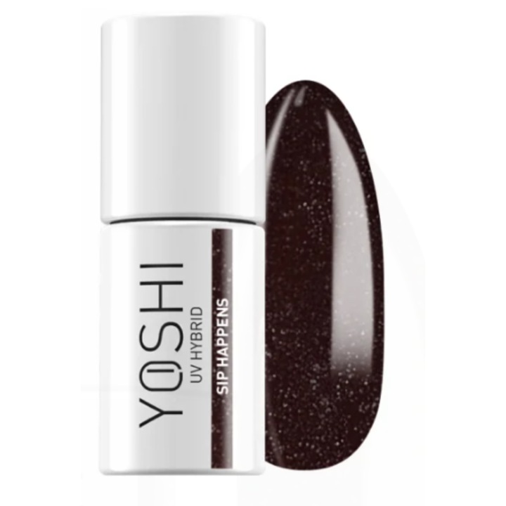 Oja hibrida Yoshi Sip Sip Hooray 148, 6 ml, efect flash, consistenta crema