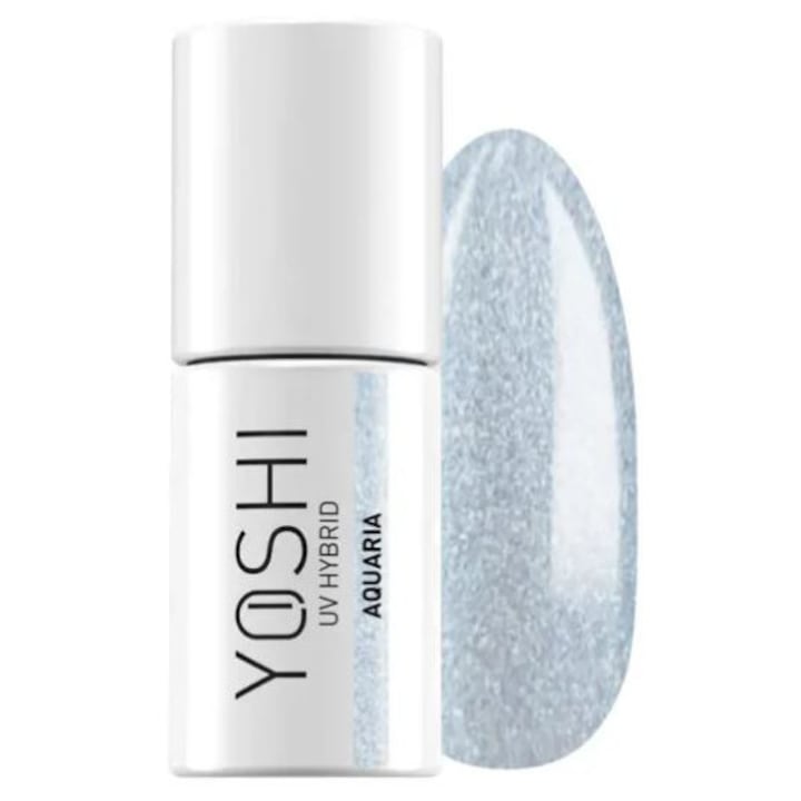 Lac hibrid UV LED Yoshi 176 Aquaria, albastru, 6 ml, efect holografic